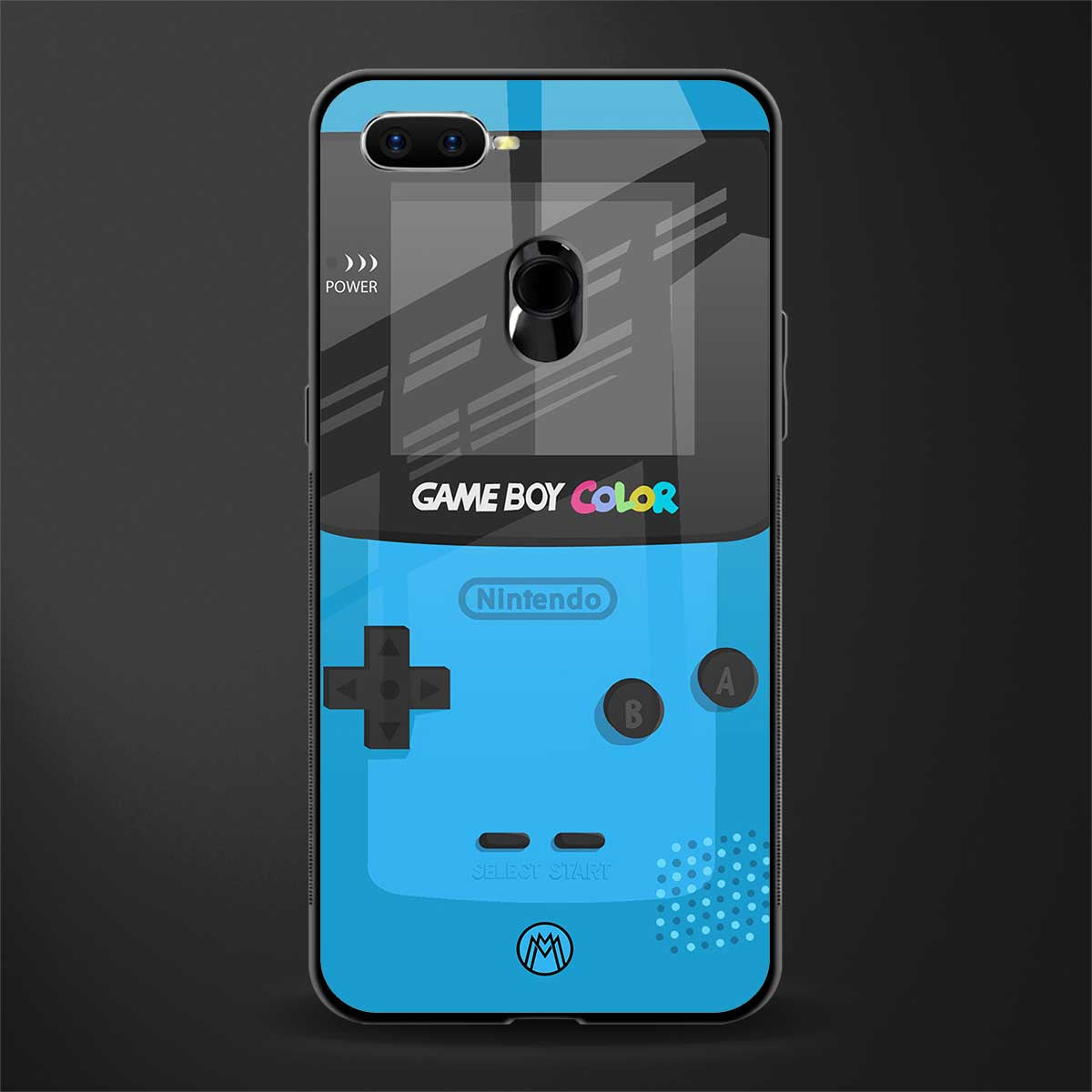 classic color gameboy glass case for oppo a7 image