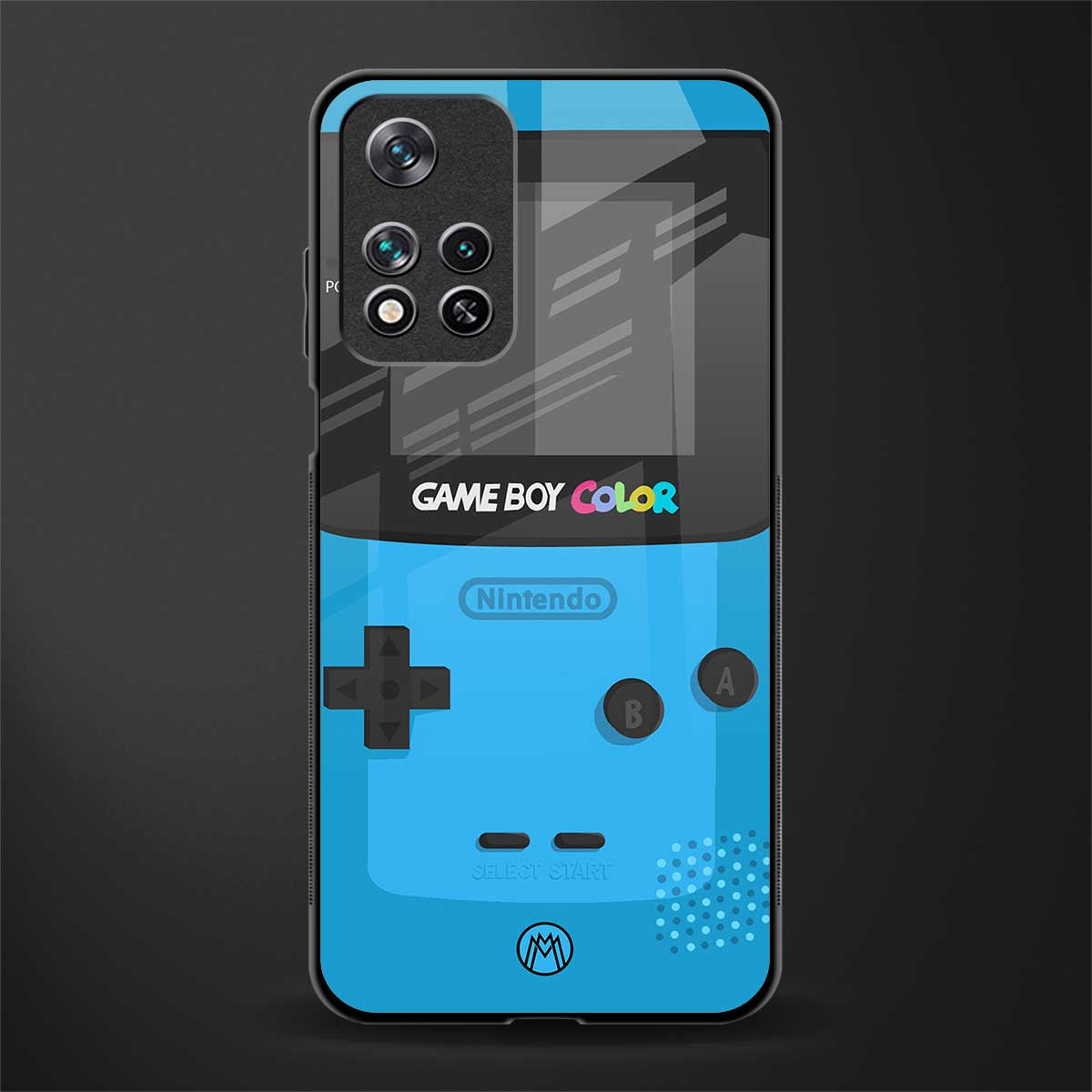 classic color gameboy glass case for poco m4 pro 5g image