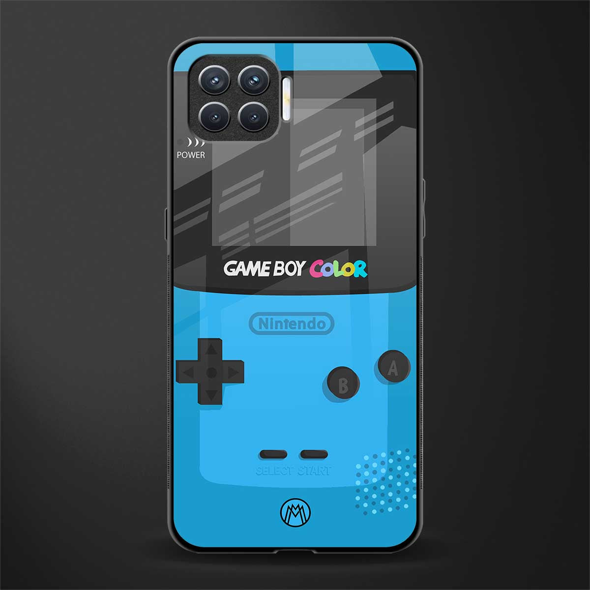 classic color gameboy glass case for oppo f17 image
