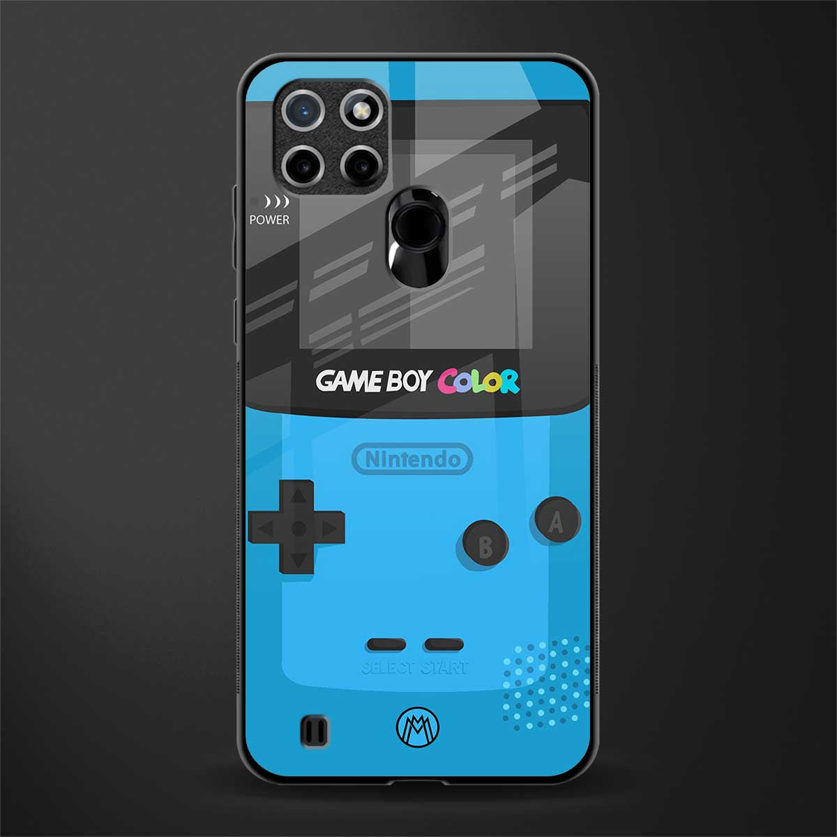 classic color gameboy glass case for realme c21 image