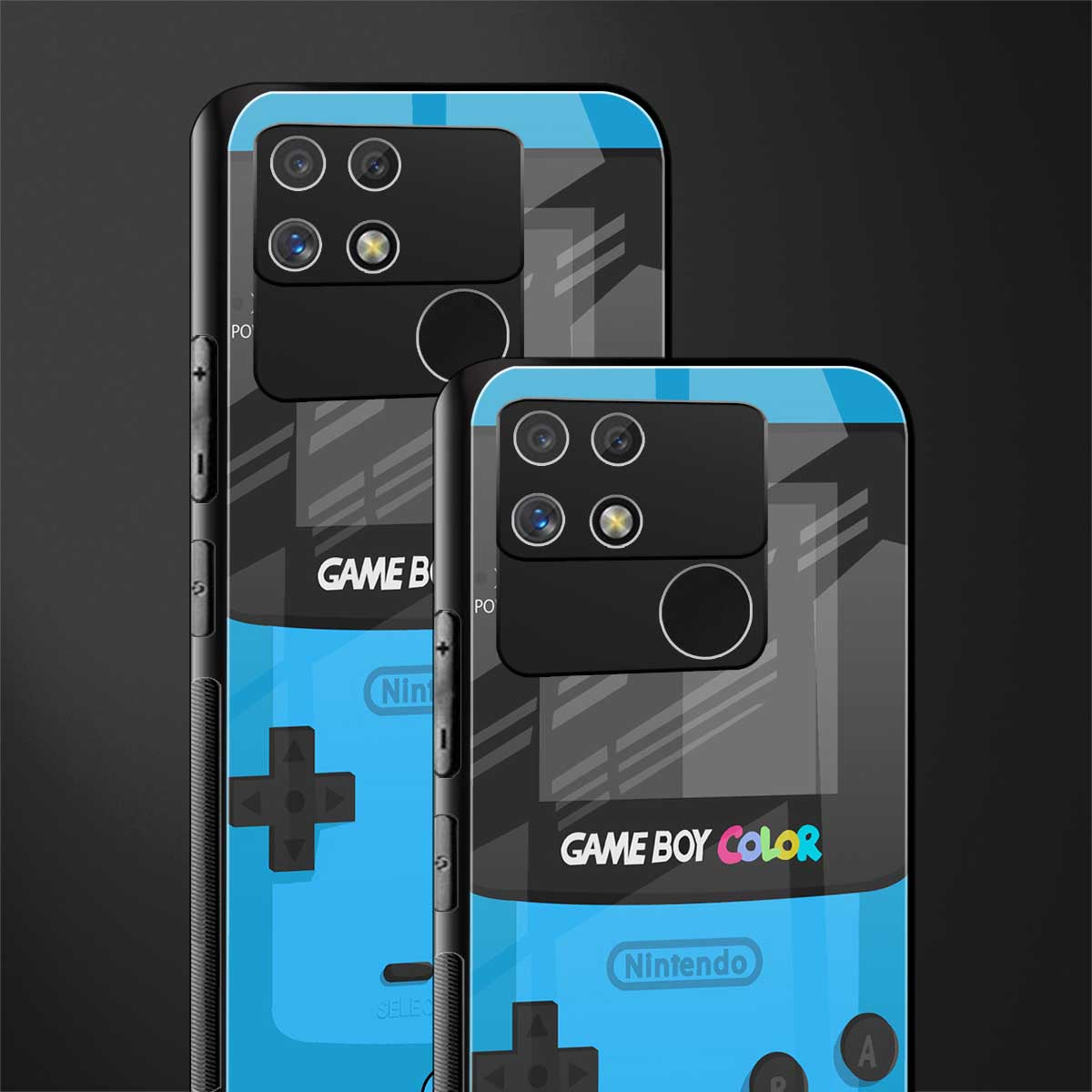 classic color gameboy back phone cover | glass case for realme narzo 50a