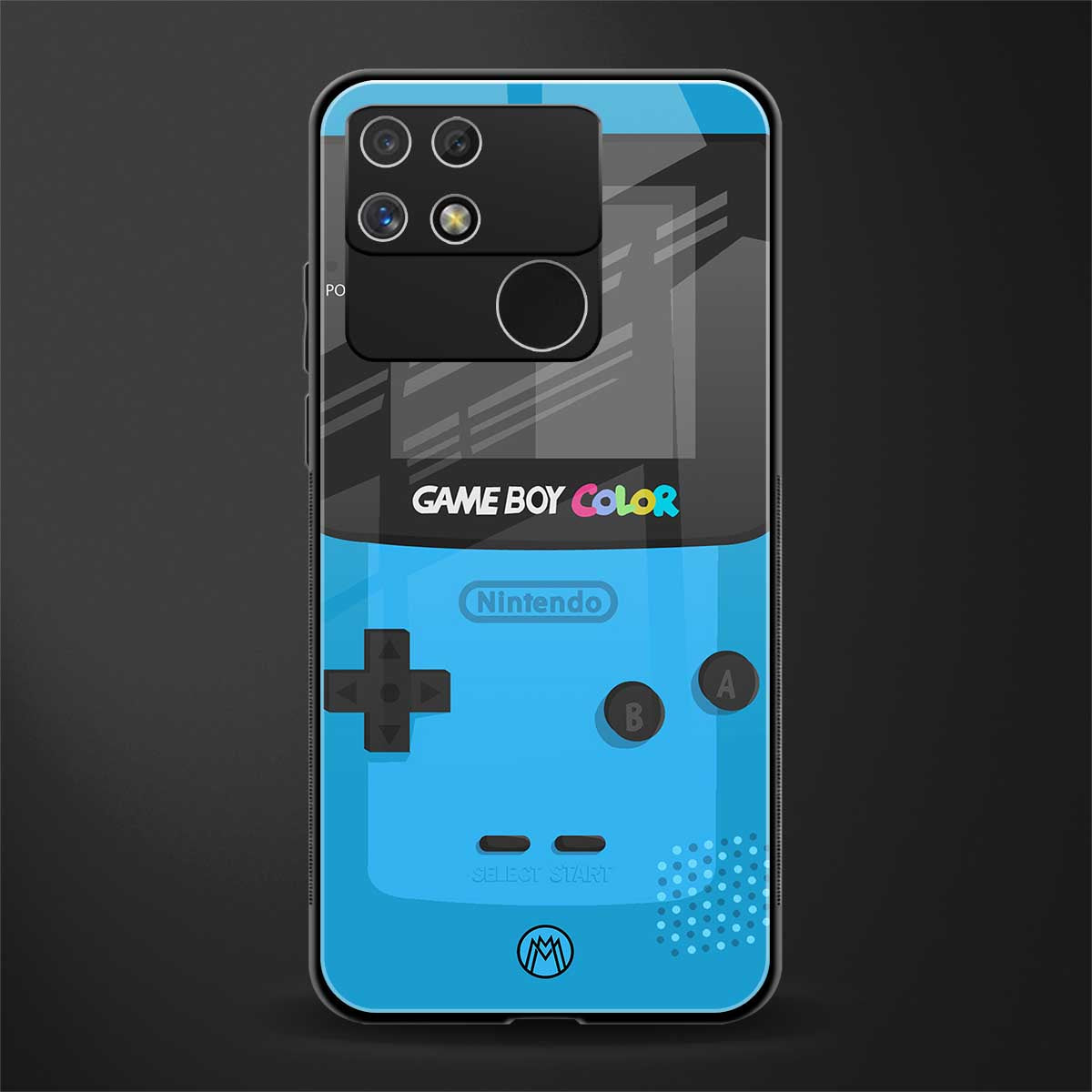 classic color gameboy back phone cover | glass case for realme narzo 50a