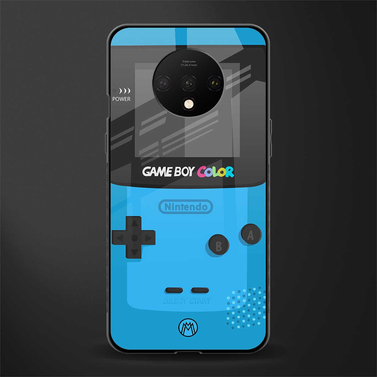 classic color gameboy glass case for oneplus 7t image