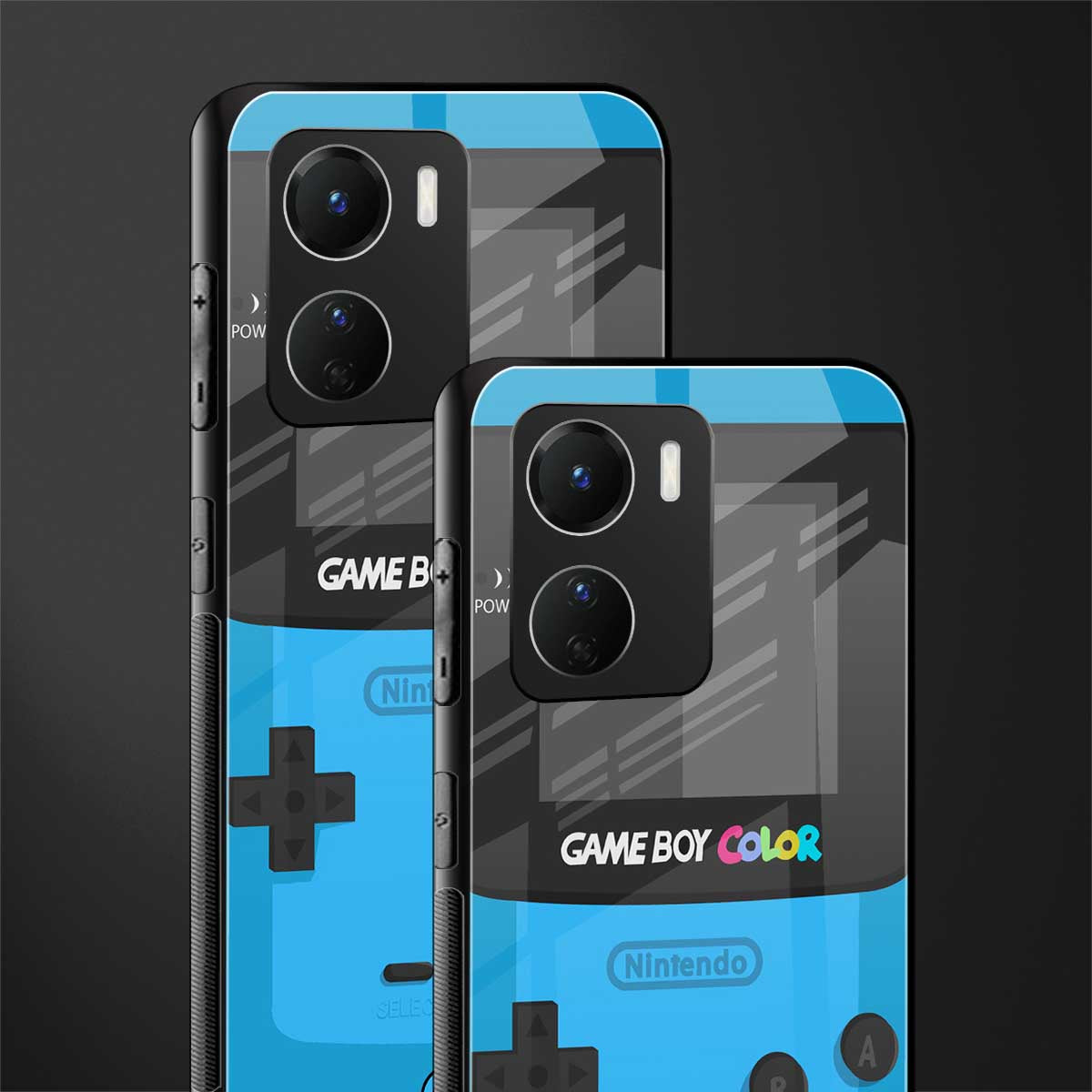classic color gameboy back phone cover | glass case for vivo y16