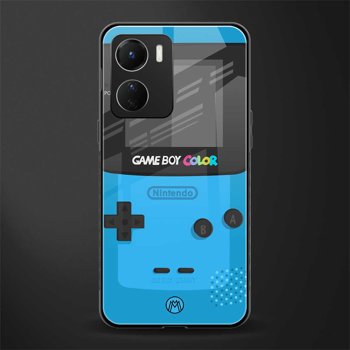 classic color gameboy back phone cover | glass case for vivo y16