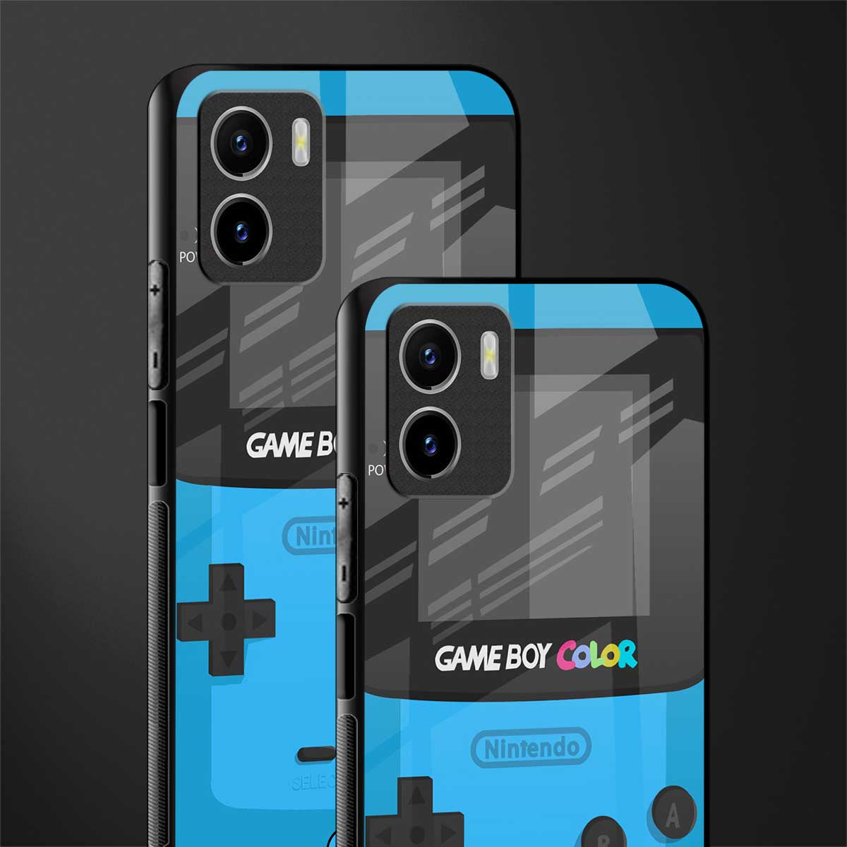 classic color gameboy back phone cover | glass case for vivo y72