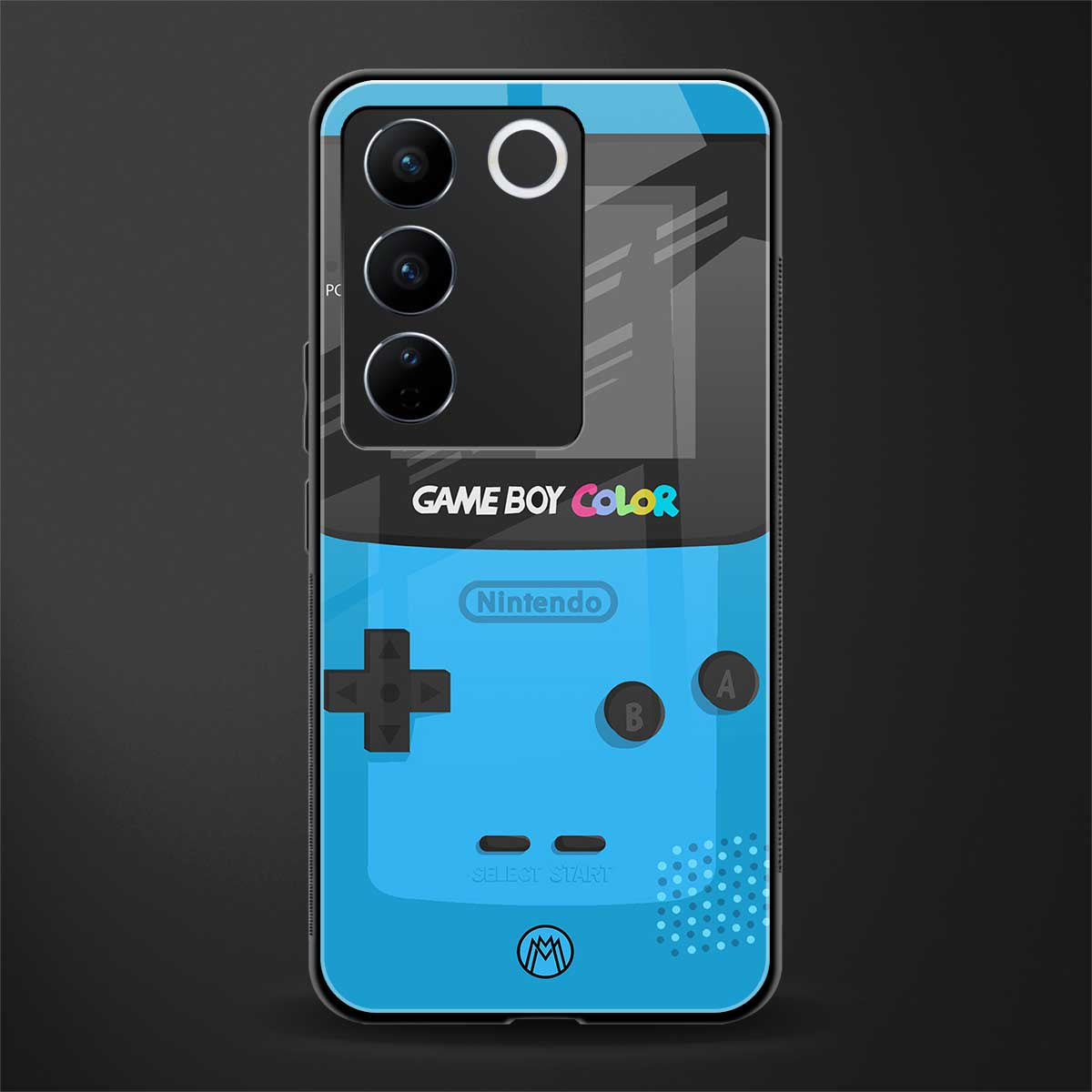 classic color gameboy back phone cover | glass case for vivo v27 pro 5g