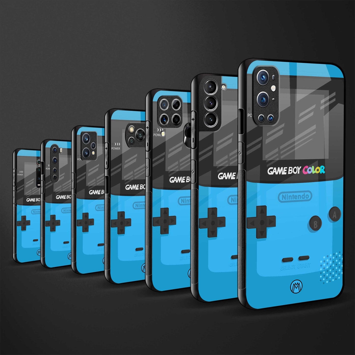classic color gameboy back phone cover | glass case for vivo t1 44w 4g