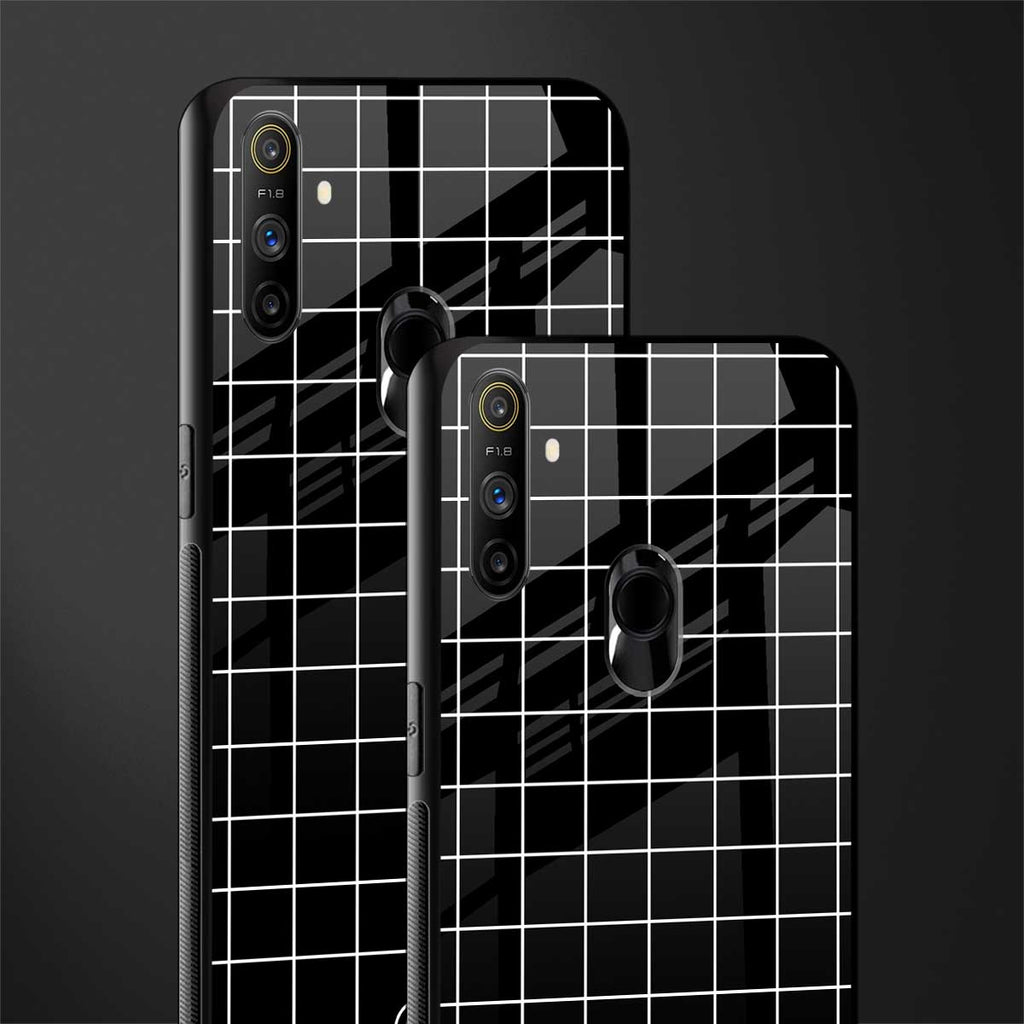 classic grid dark edition glass case for realme narzo 20a image-2