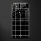classic grid dark edition glass case for realme narzo 10a image