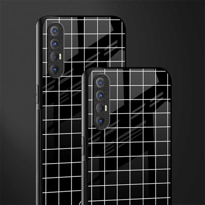 classic grid dark edition glass case for oppo reno 3 pro image-2