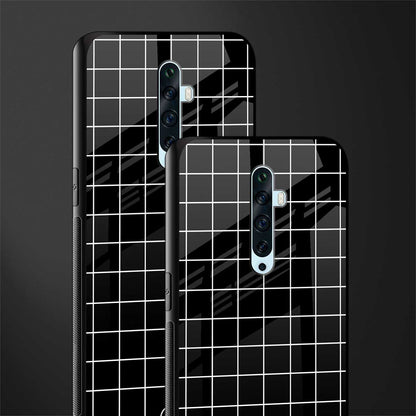 classic grid dark edition glass case for oppo reno 2f image-2
