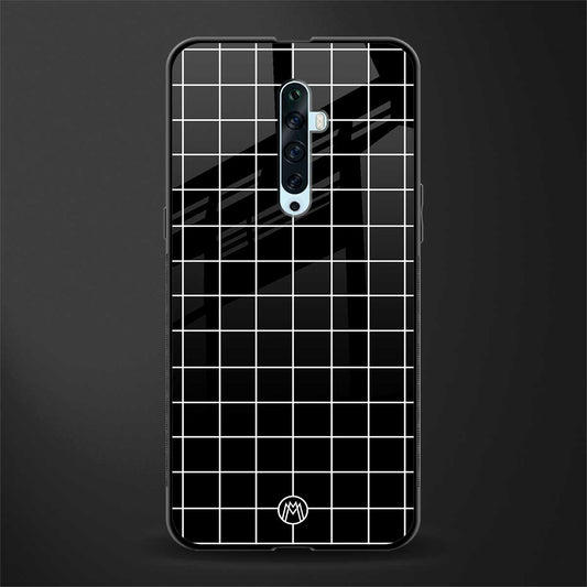 classic grid dark edition glass case for oppo reno 2z image