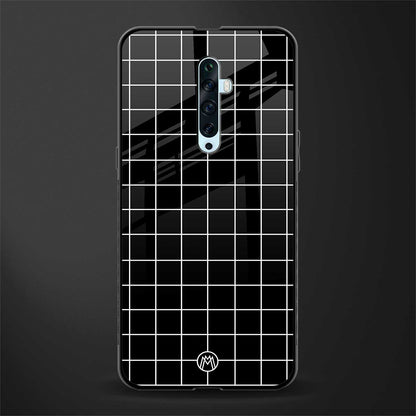classic grid dark edition glass case for oppo reno 2f image
