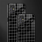 classic grid dark edition glass case for samsung galaxy m51 image-2