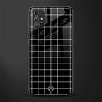 classic grid dark edition glass case for samsung galaxy m51 image