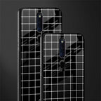 classic grid dark edition glass case for oppo f11 pro image-2