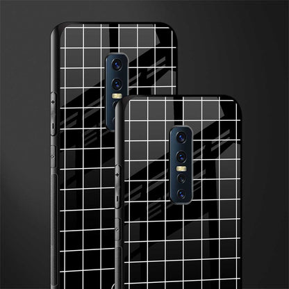 classic grid dark edition glass case for vivo v17 pro image-2