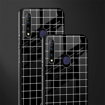 classic grid dark edition glass case for vivo z1 pro image-2