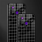 classic grid dark edition glass case for realme 5 pro image-2