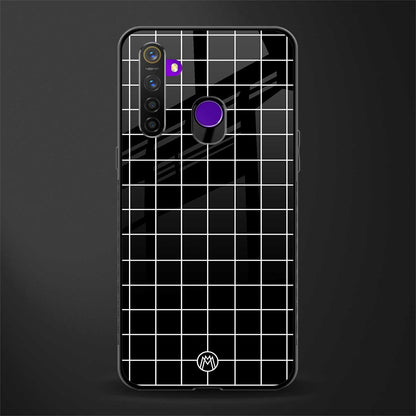 classic grid dark edition glass case for realme 5s image