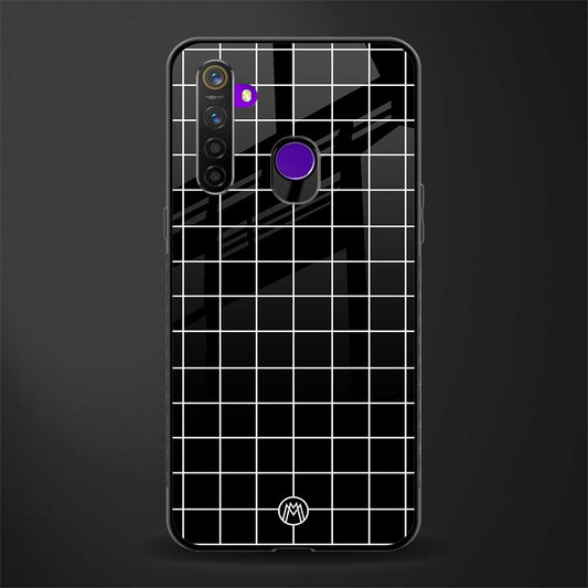 classic grid dark edition glass case for realme 5s image