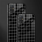classic grid dark edition glass case for samsung galaxy a51 image-2