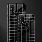 classic grid dark edition glass case for samsung galaxy f41 image-2