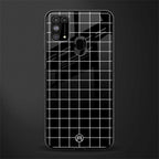 classic grid dark edition glass case for samsung galaxy f41 image