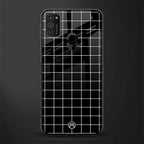 classic grid dark edition glass case for samsung galaxy m30s image