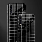 classic grid dark edition glass case for samsung galaxy a50s image-2