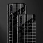 classic grid dark edition glass case for samsung galaxy a70 image-2