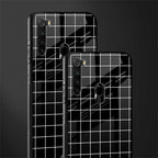 classic grid dark edition glass case for redmi note 8 image-2