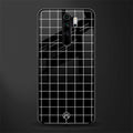 classic grid dark edition glass case for redmi note 8 pro image