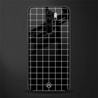 classic grid dark edition glass case for redmi note 8 pro image