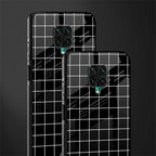 classic grid dark edition glass case for redmi note 9 pro image-2