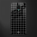 classic grid dark edition glass case for redmi note 9 pro image