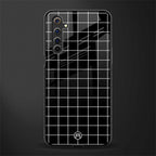 classic grid dark edition glass case for realme 6i image