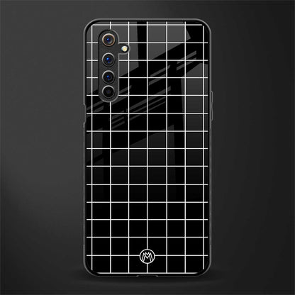 classic grid dark edition glass case for realme 6 image