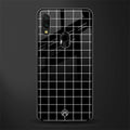 classic grid dark edition glass case for redmi note 7s image