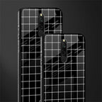 classic grid dark edition glass case for redmi 8 image-2