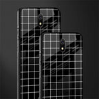 classic grid dark edition glass case for redmi 8a image-2