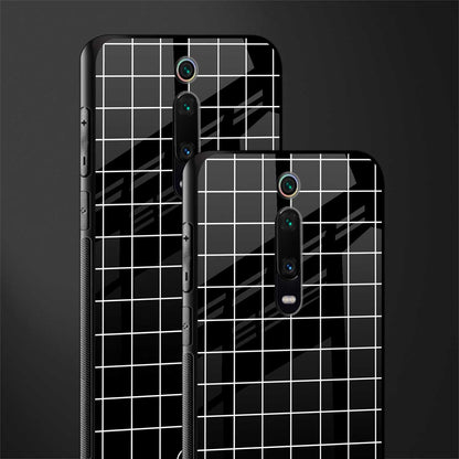 classic grid dark edition glass case for redmi k20 image-2