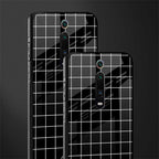 classic grid dark edition glass case for redmi k20 pro image-2