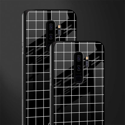 classic grid dark edition glass case for samsung galaxy s9 plus image-2