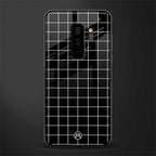 classic grid dark edition glass case for samsung galaxy s9 plus image