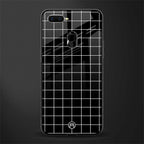 classic grid dark edition glass case for oppo a7 image