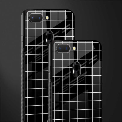 classic grid dark edition glass case for oppo a5 image-2
