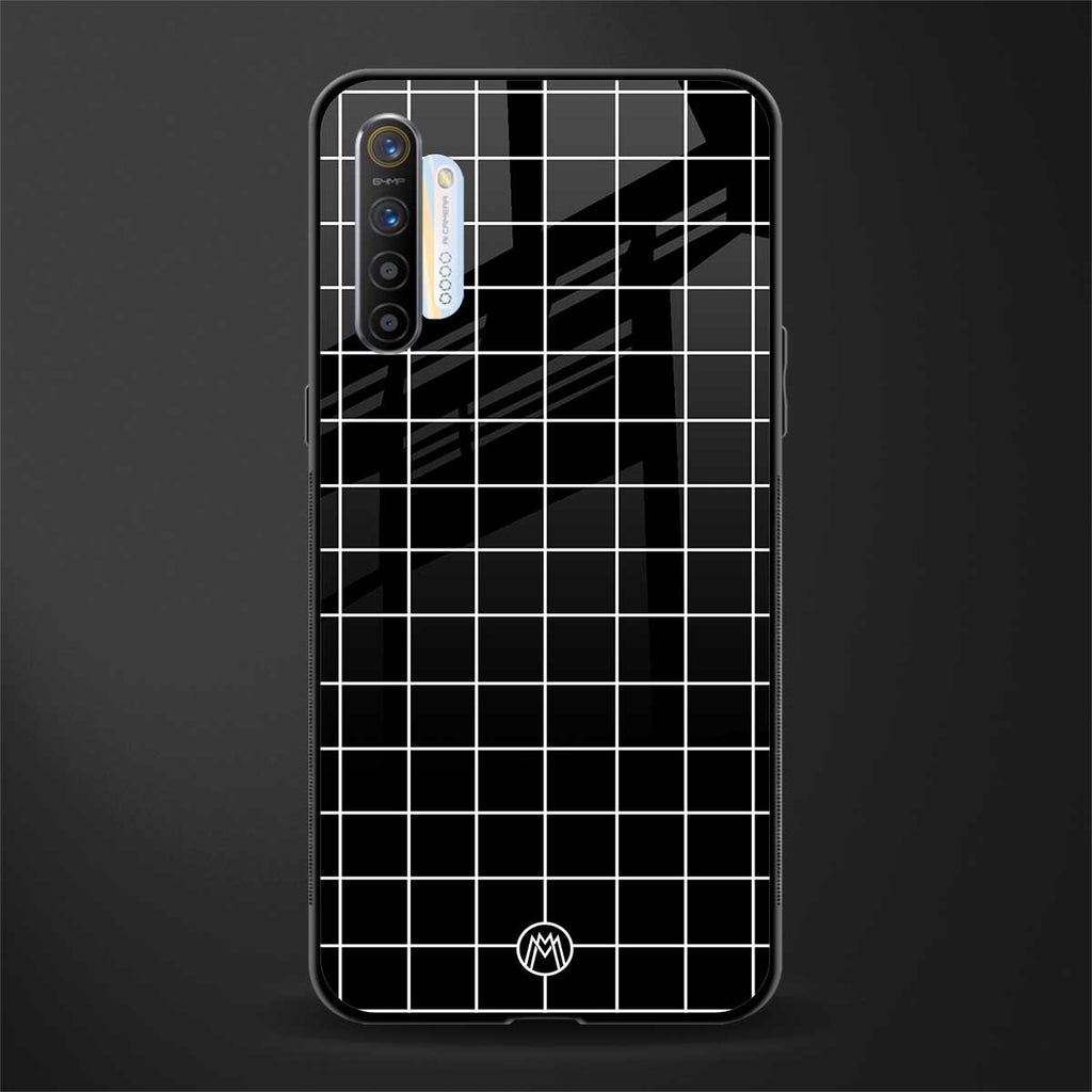 classic grid dark edition glass case for realme x2 image