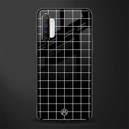 classic grid dark edition glass case for realme xt image